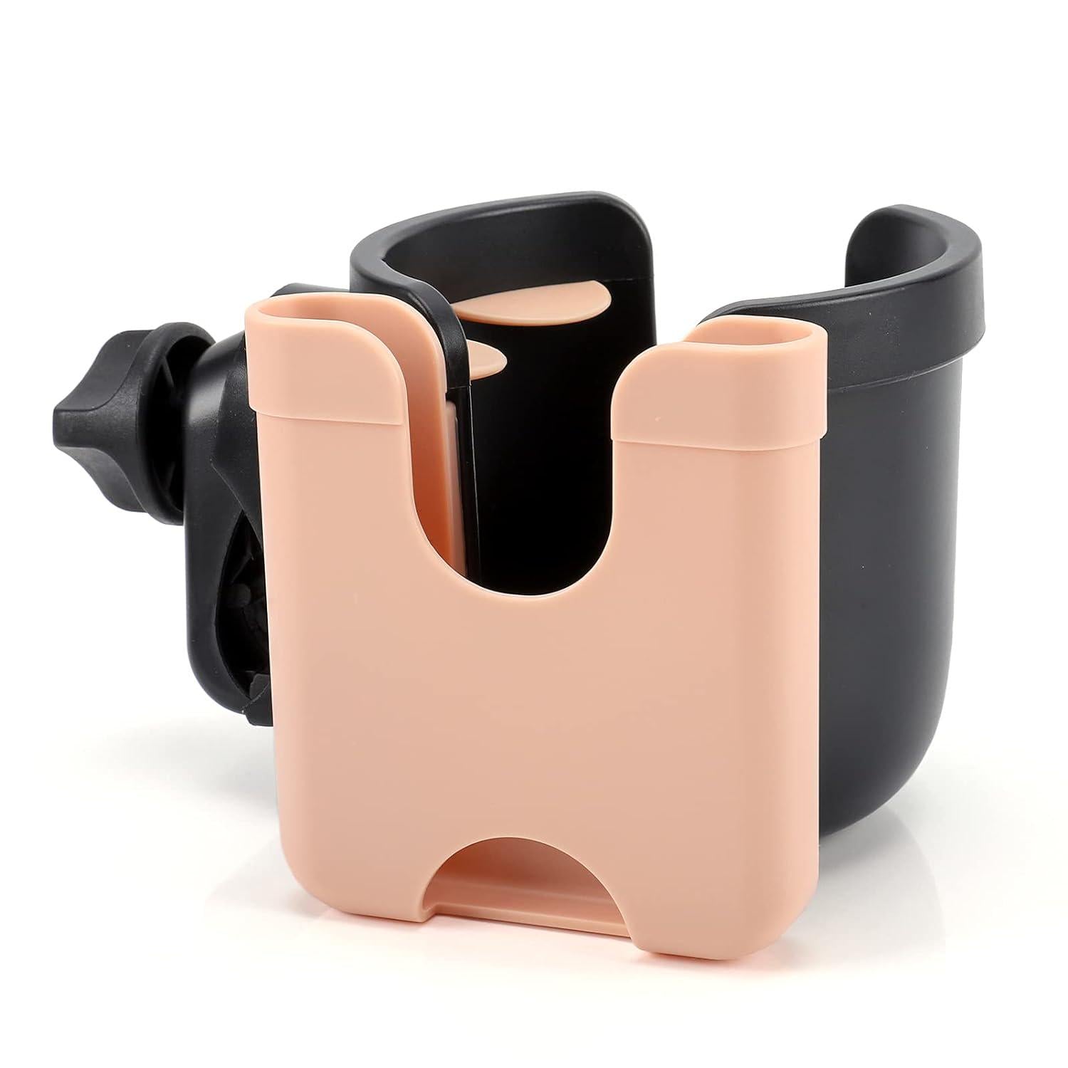 Accmor Stroller Cup Holder With Phone Holder, Bike Cup Holder, Universal Cup Holder For Uppababy Nuna Doona Strollers, 2-in-1 Cup Phone Holder For Stroller, Bike, Wheelchair, Walker, Scooter,Does not Apply