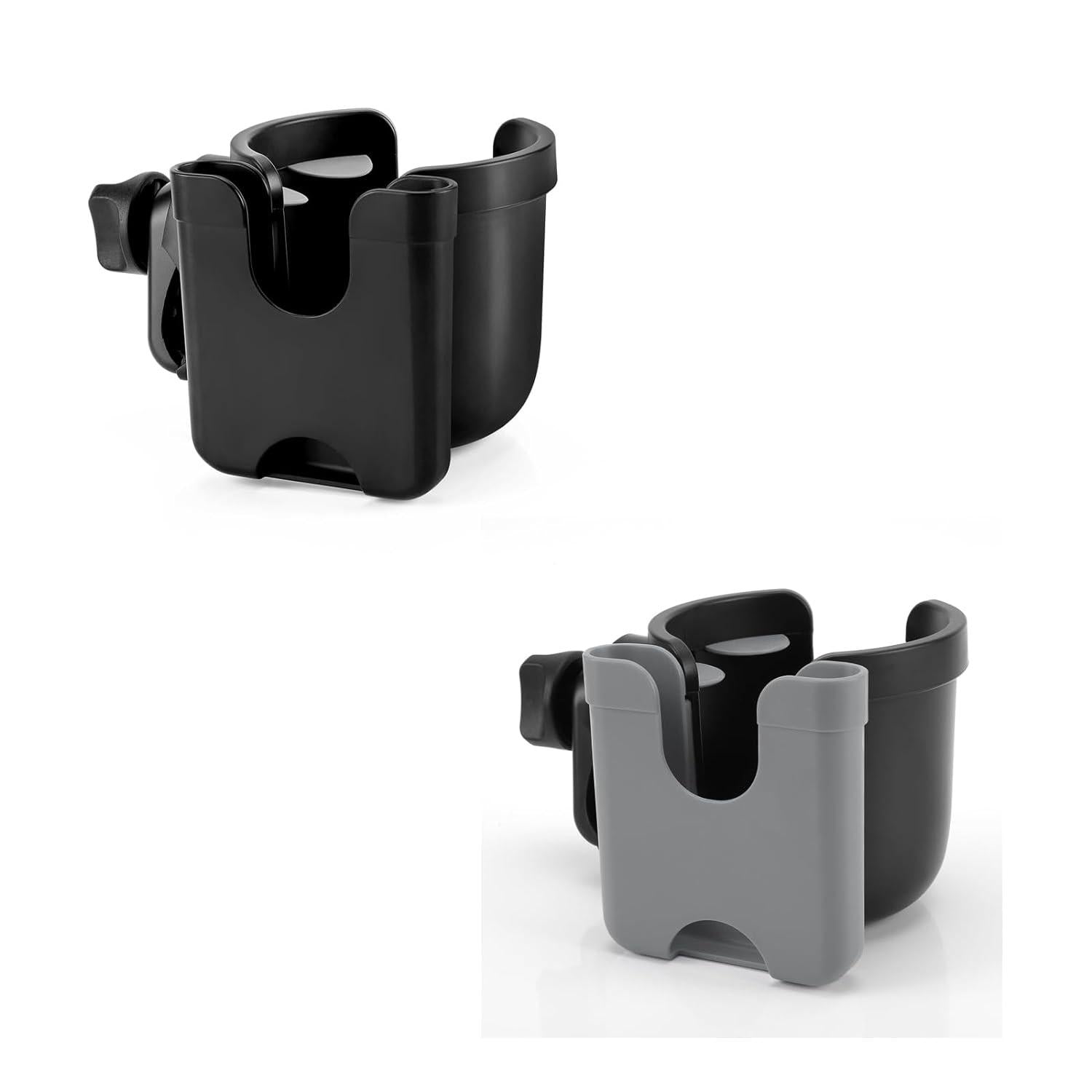 Accmor Stroller Cup Holder With Phone Holder, Bike Cup Holder, Universal Cup Holder For Uppababy Nuna Doona Strollers, 2-in-1 Cup Phone Holder For Stroller, Bike, Wheelchair, Walker, Scooter,Does not Apply