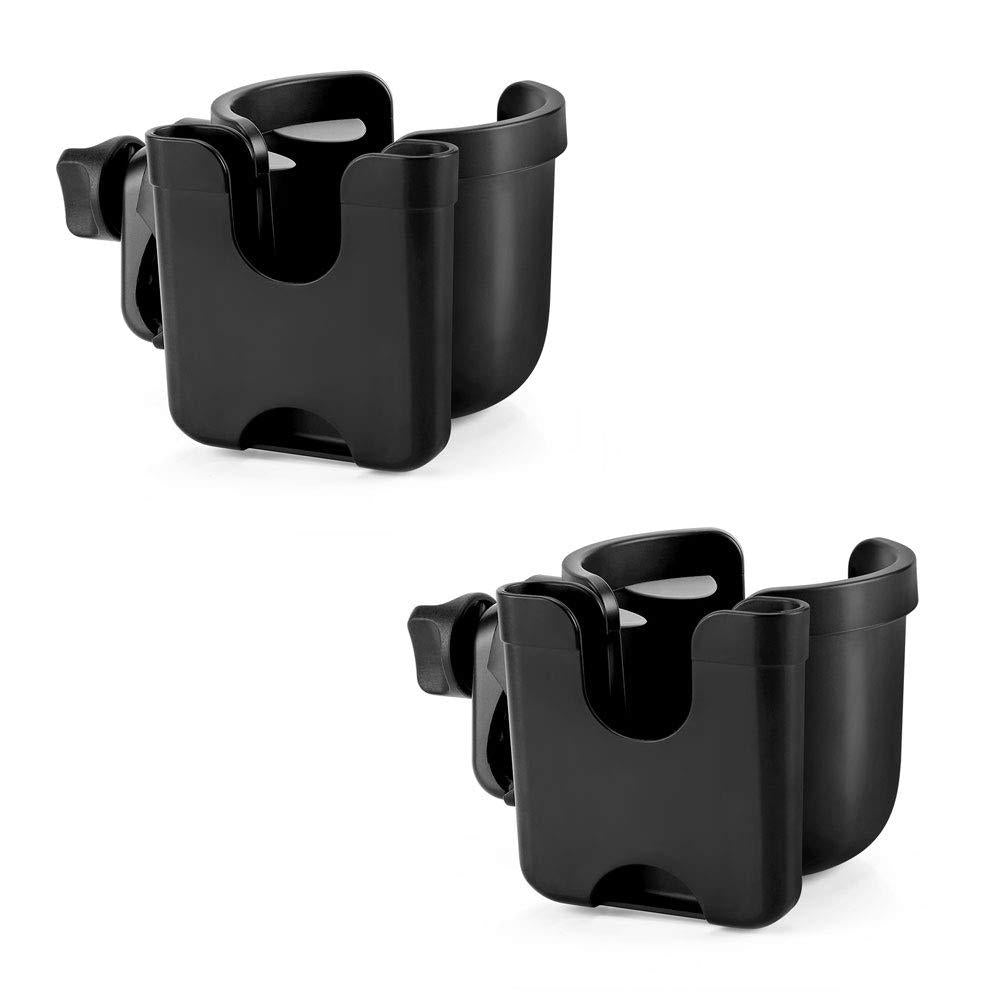 Accmor Stroller Cup Holder With Phone Holder, Bike Cup Holder, Universal Cup Holder For Uppababy Nuna Doona Strollers, 2-in-1 Cup Phone Holder For Stroller, Bike, Wheelchair, Walker, Scooter,Does not Apply