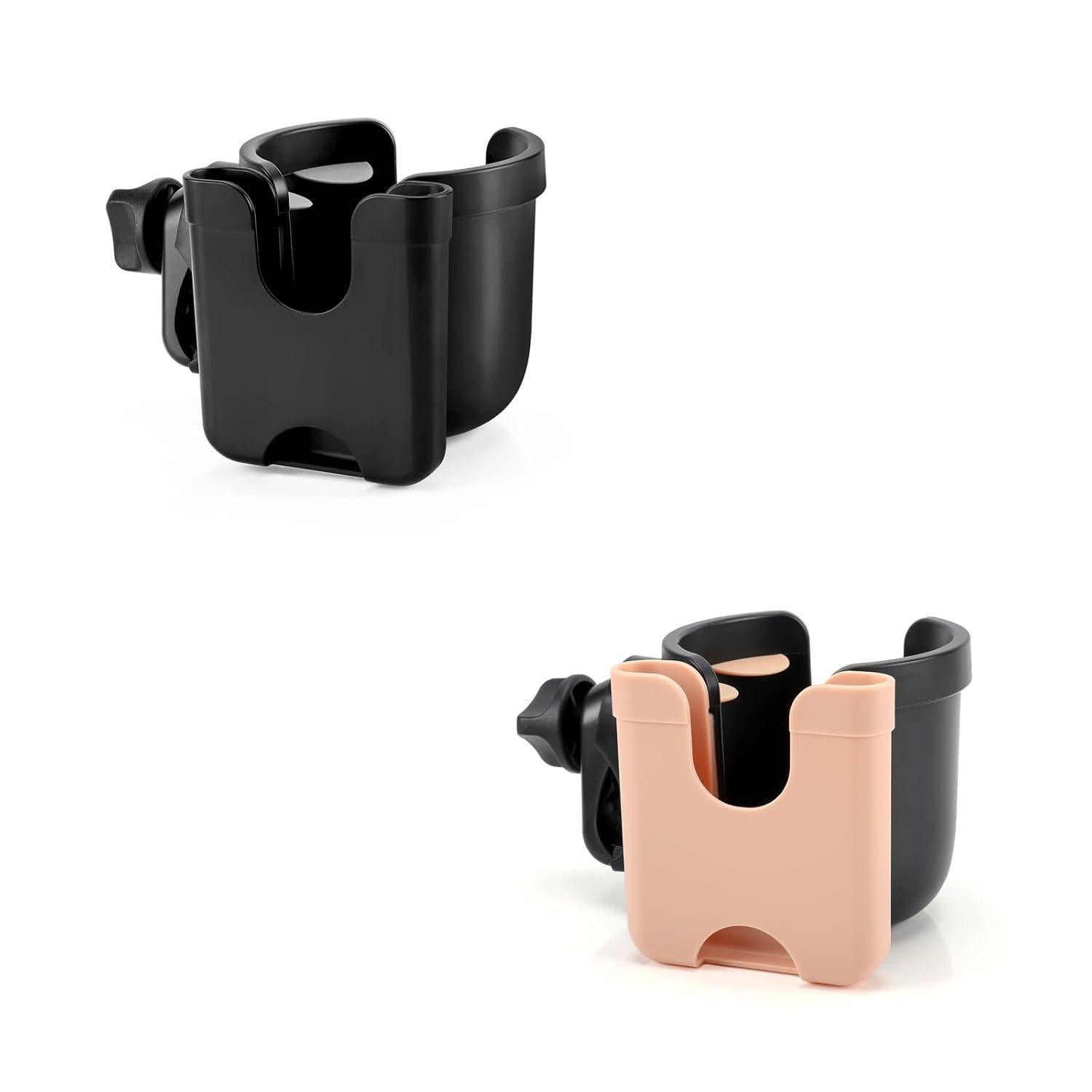 Accmor Stroller Cup Holder With Phone Holder, Bike Cup Holder, Universal Cup Holder For Uppababy Nuna Doona Strollers, 2-in-1 Cup Phone Holder For Stroller, Bike, Wheelchair, Walker, Scooter,Does not Apply