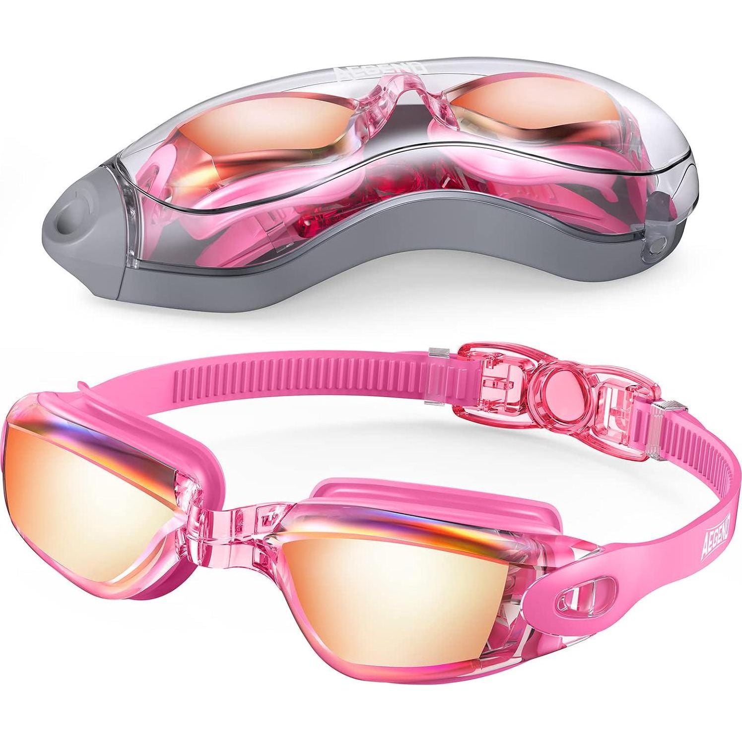 Aegend Swim Goggles, Swimming Goggles No Leaking Full Protection Adult Men Women Youth,Does not Apply