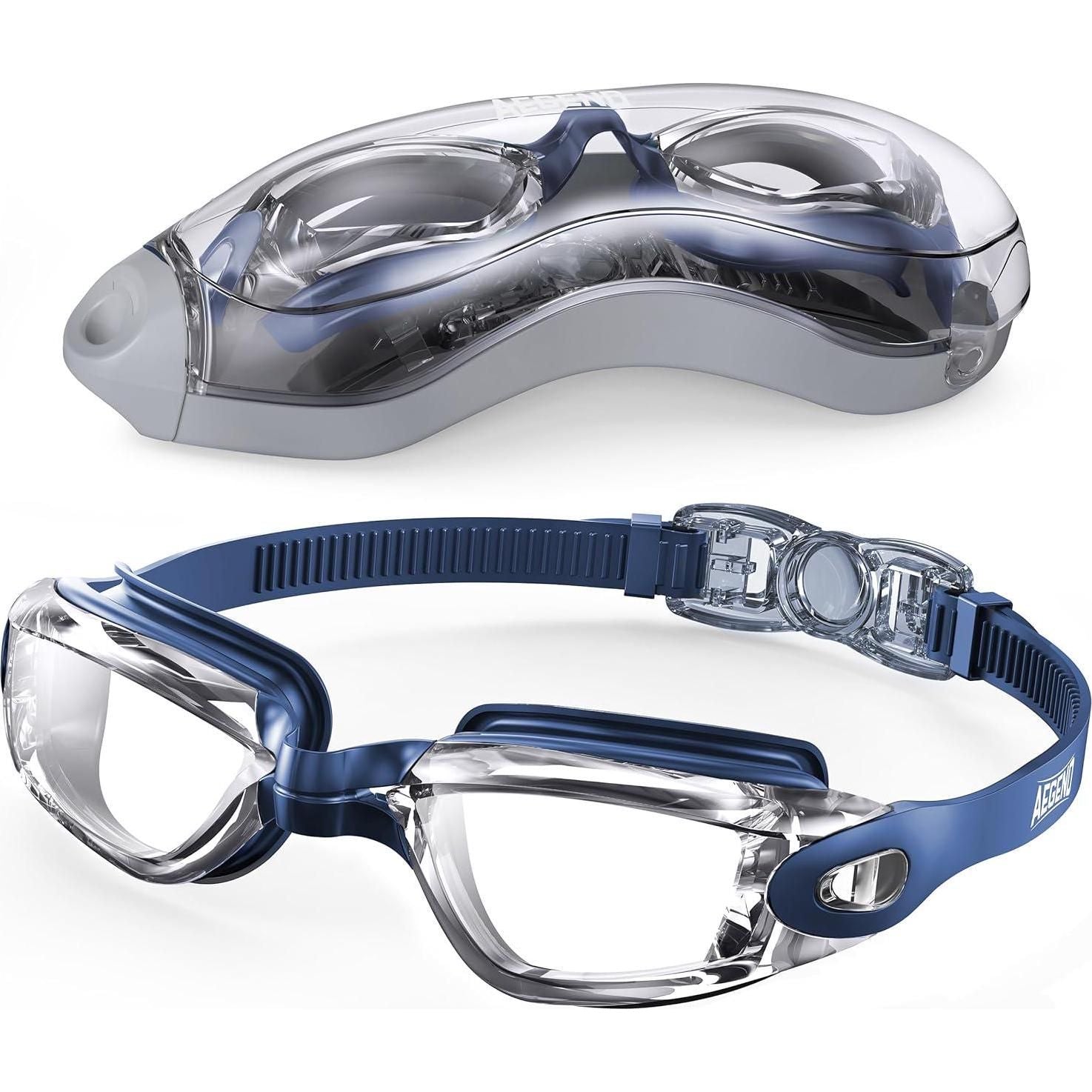 Aegend Swim Goggles, Swimming Goggles No Leaking Full Protection Adult Men Women Youth,Does not Apply