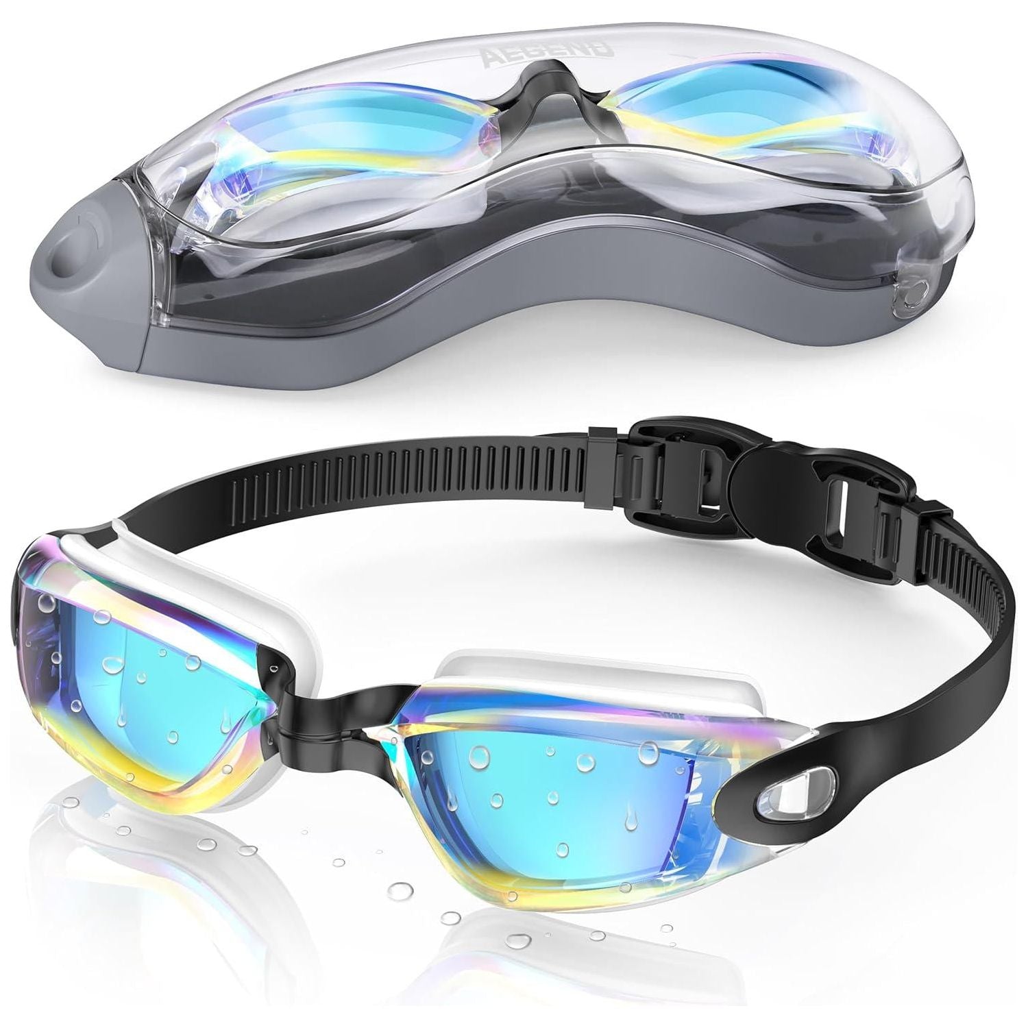 Aegend Swim Goggles, Swimming Goggles No Leaking Full Protection Adult Men Women Youth,Does not Apply