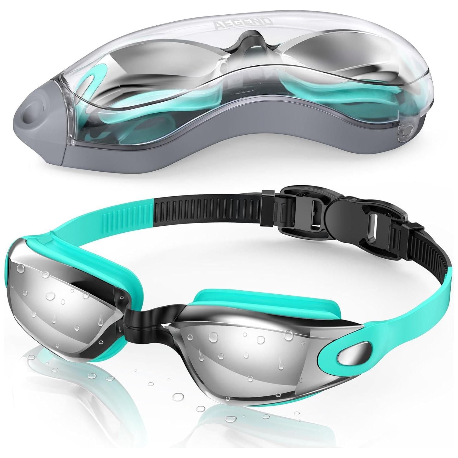 Aegend Swim Goggles, Swimming Goggles No Leaking Full Protection Adult Men Women Youth,Does not Apply