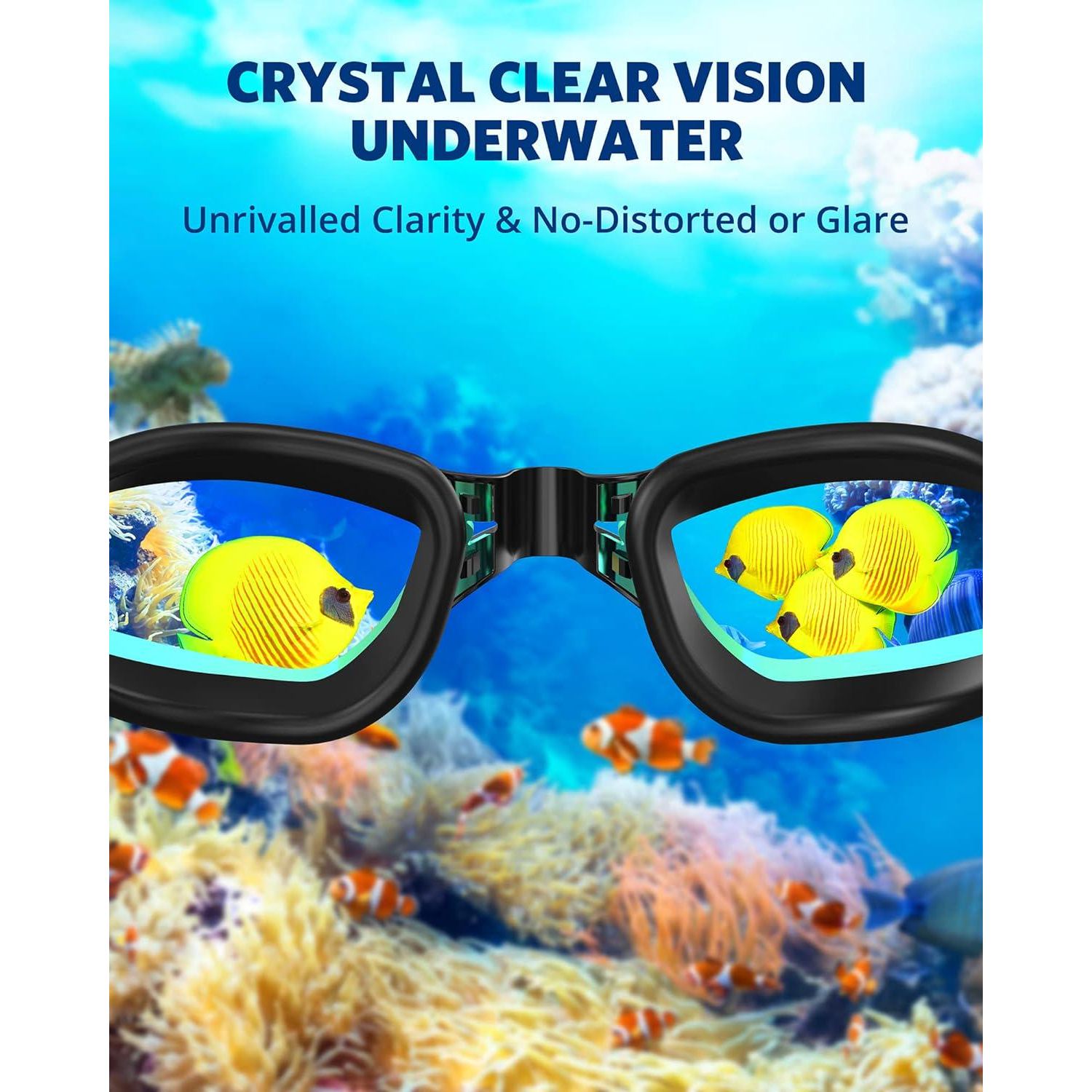 Aegend Swim Goggles, Swimming Goggles No Leaking Full Protection Adult Men Women Youth,Does not Apply