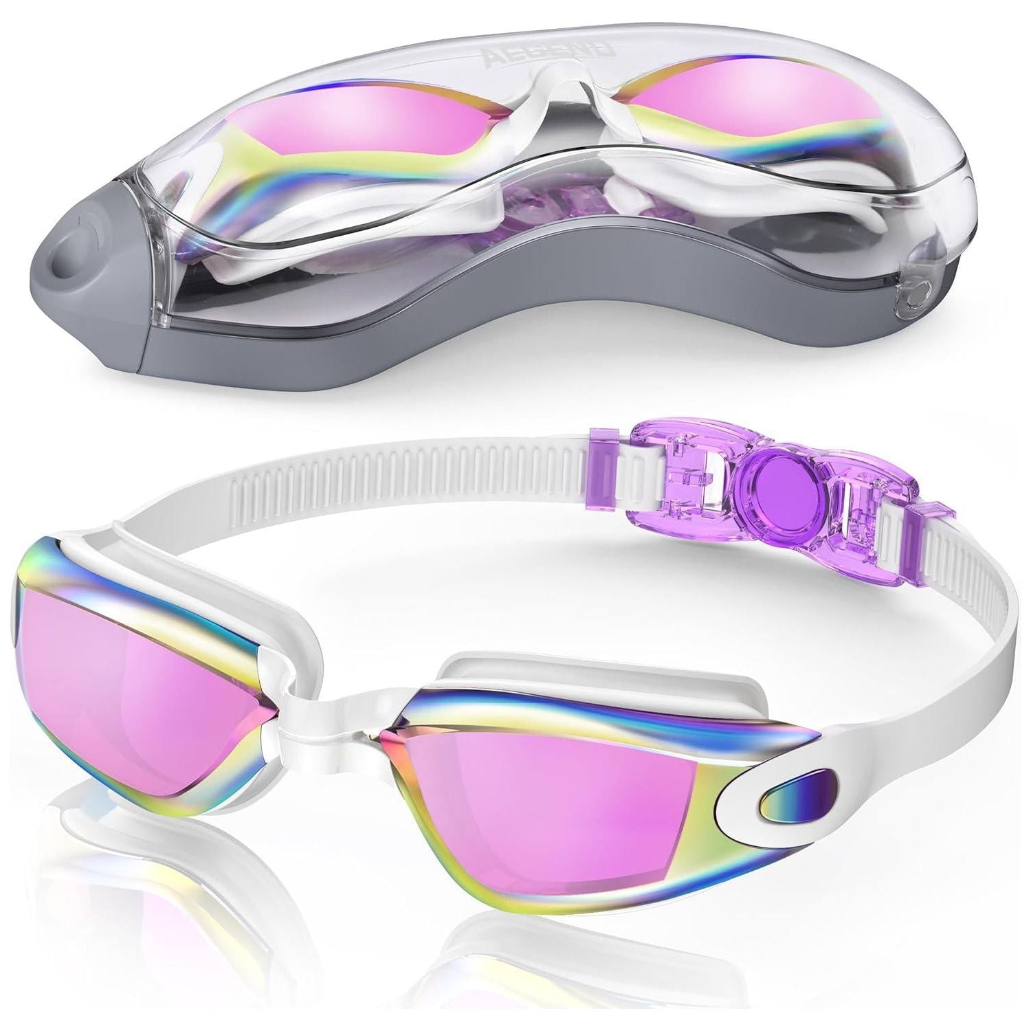 Aegend Swim Goggles, Swimming Goggles No Leaking Full Protection Adult Men Women Youth,Does not Apply
