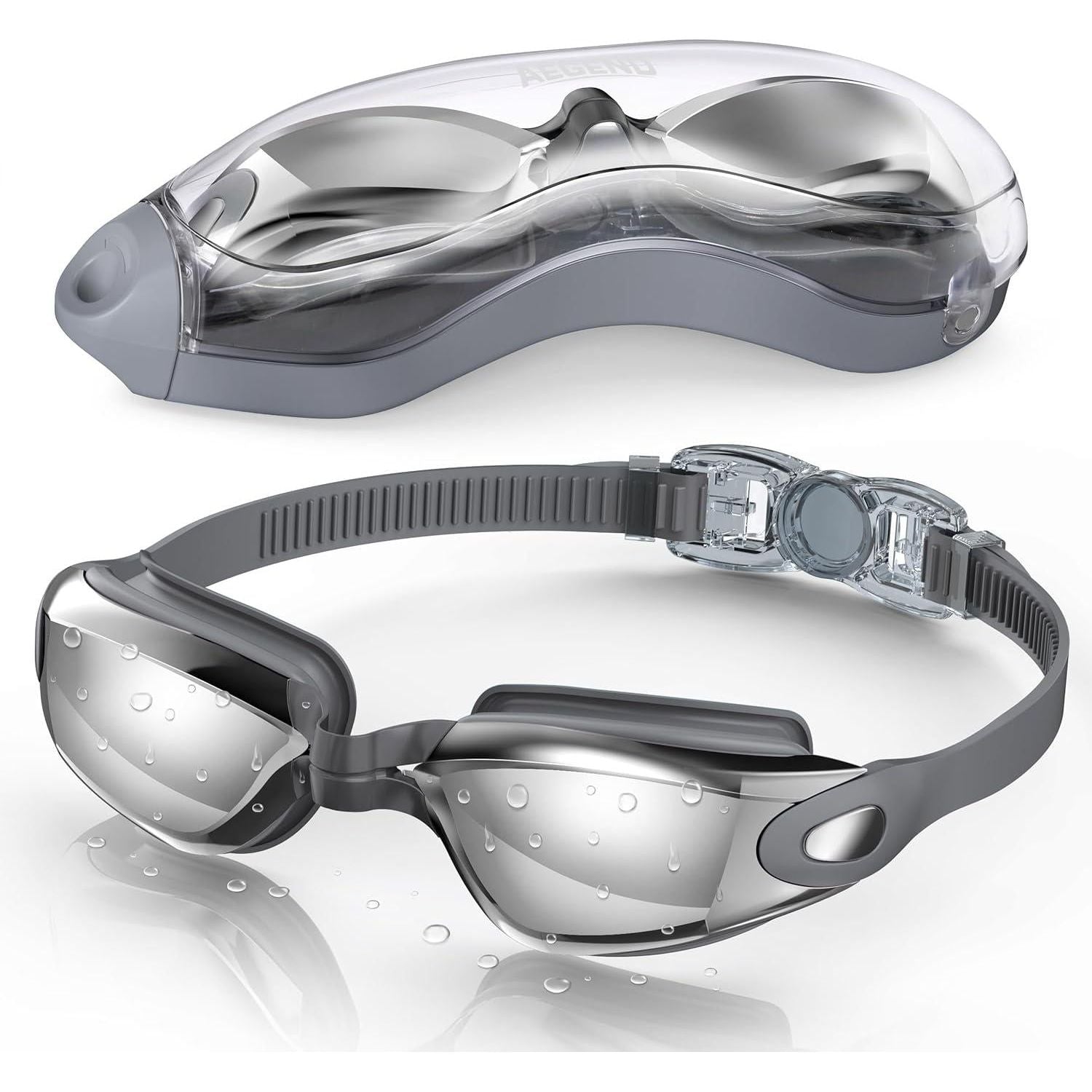 Aegend Swim Goggles, Swimming Goggles No Leaking Full Protection Adult Men Women Youth,Does not Apply