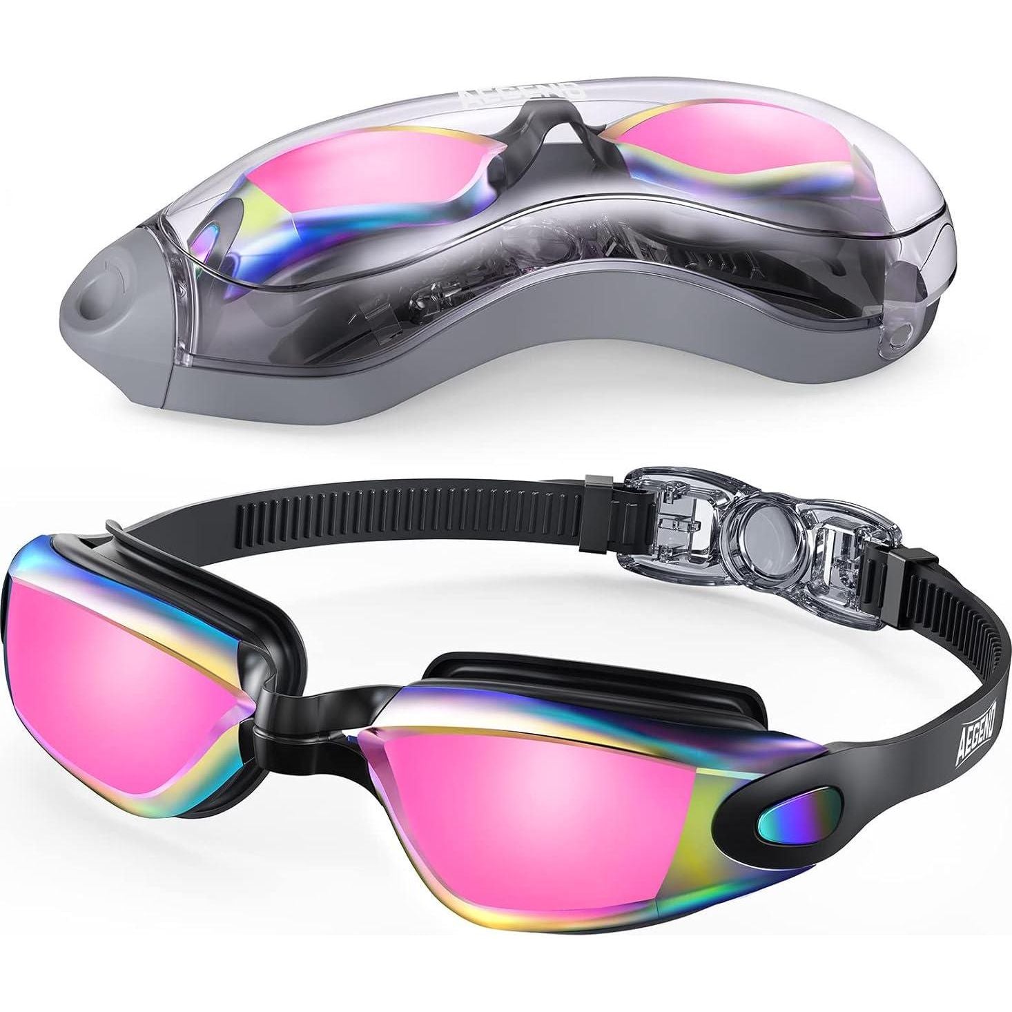 Aegend Swim Goggles, Swimming Goggles No Leaking Full Protection Adult Men Women Youth,Does not Apply