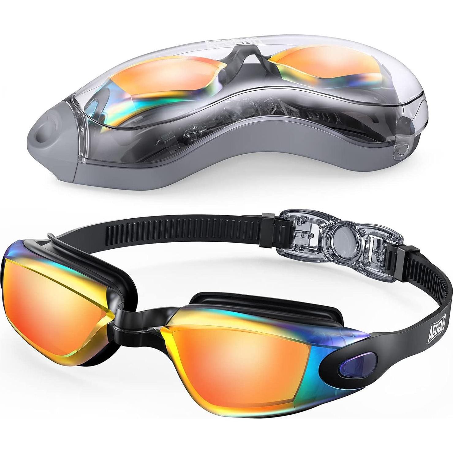 Aegend Swim Goggles, Swimming Goggles No Leaking Full Protection Adult Men Women Youth,Does not Apply