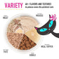 After Dark Wet Cat Food Variety Pack High Protein 2.8 oz Cans Pack of 12 Non GMO for Adult Cats