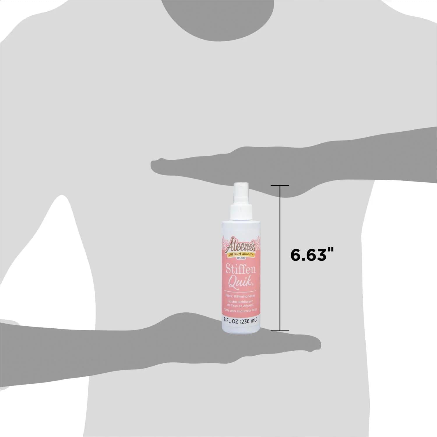 Aleene's 15581 Stiffen-Quick Fabric Stiffening Spray 8oz,Original Version, Packaging May Vary,017754155818