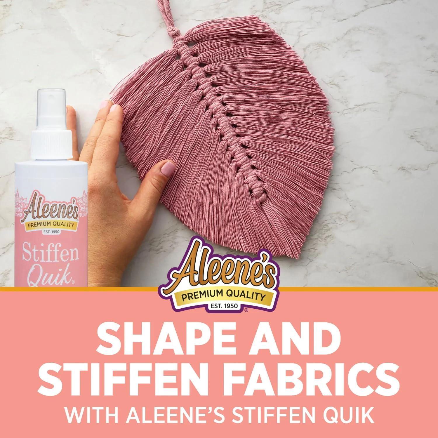 Aleene's 15581 Stiffen-Quick Fabric Stiffening Spray 8oz,Original Version, Packaging May Vary,017754155818