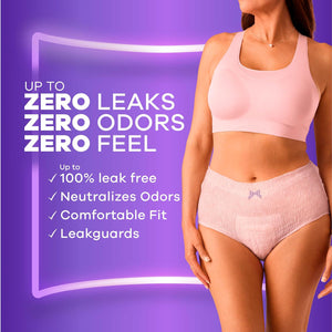Always Discreet Incontinence & Postpartum Underwear for Women, Small/Medium, Maximum Protection, 32 Count