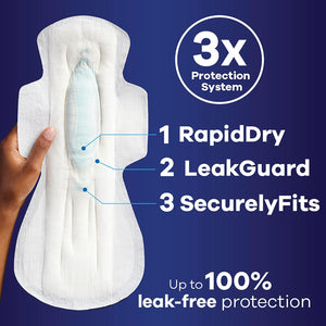 Always Maxi Overnight Pads With Wings, Size 5, Extra Heavy Overnight, Unscented, 72 Count,
