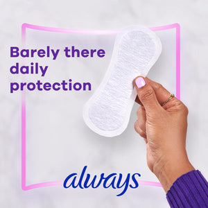 Always Thin Daily Panty Liners for Women, Light Absorbency, Unscented, 162 Count, Packaging May Vary