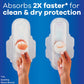 Always Ultra Thin Pads with Flexi Wings, Size 1 Regular, Unscented, 62 Count