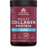 Ancient Nutrition Hydrolyzed Collagen Peptides Powder With Probiotics, Vanilla Multi Collagen Protein For Women And Men With Vitamin C, 24 Servings, Supports Skin And Nails, Gut Health, 8.9oz,