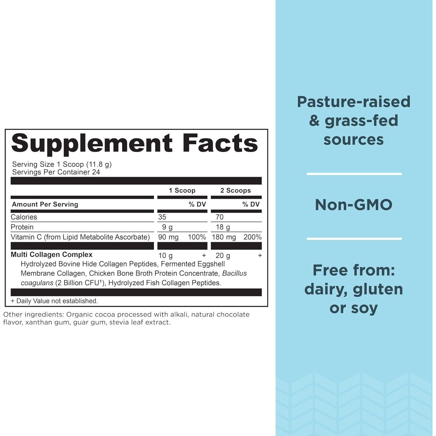 Ancient Nutrition Hydrolyzed Collagen Peptides Powder With Probiotics, Chocolate Multi Collagen Protein For Women And Men With Vitamin C, 24 Servings, Supports Skin And Nails, Gut Health, 10oz,