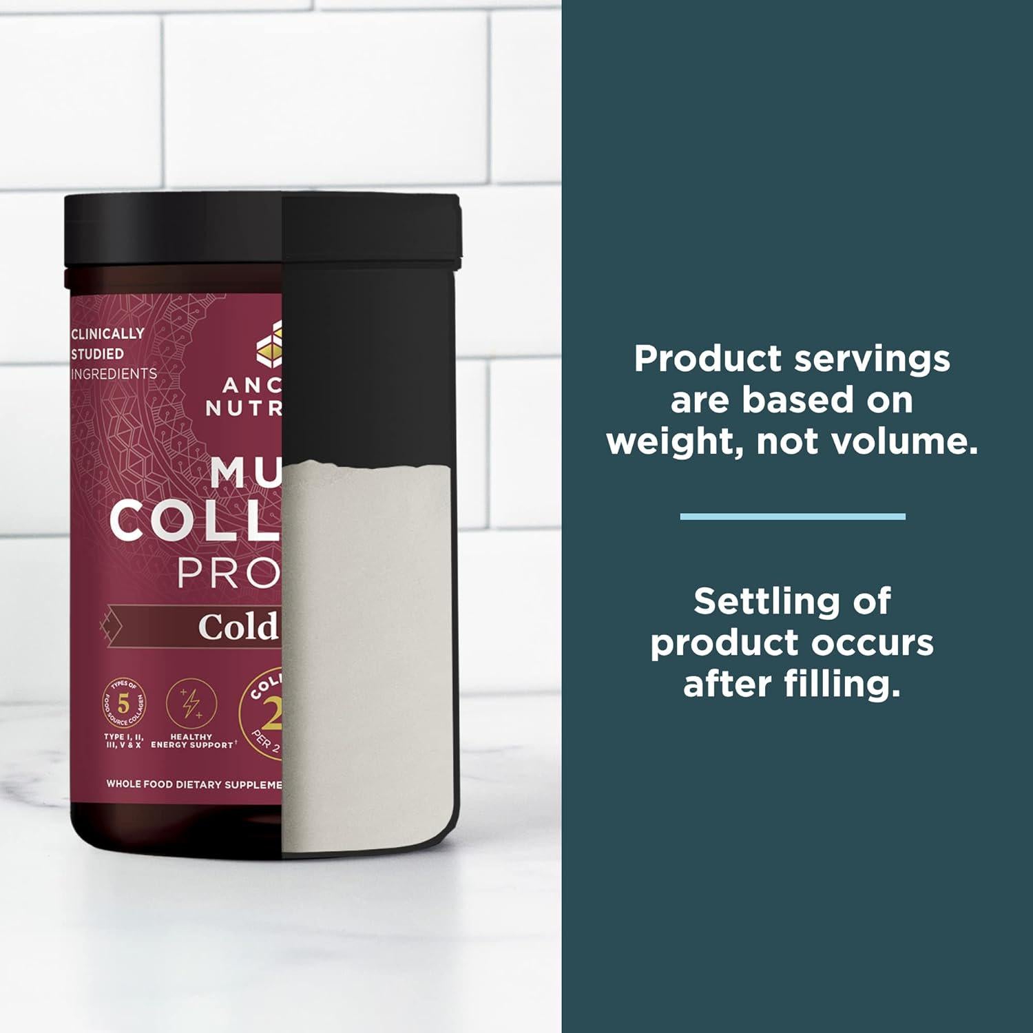 Ancient Nutrition Hydrolyzed Collagen Peptides Powder, Cold Brew Multi Collagen Protein For Women And Men, 40 Servings, Supports Skin And Nails, Gut Health, 17.5 Oz,