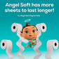 Angel Soft Toilet Paper, 8 Mega Rolls (32 Regular Rolls), Soft & Strong Toilet Tissue, Affordable Quality