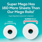 Angel Soft Toilet Paper, 24 Super Mega Rolls (144 Regular Rolls), Soft & Strong Toilet Tissue, Convenient & Long-Lasting