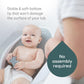 Angelcare Baby Bath Support (Gray) | Ideal For Babies Less Than 6 Months Old,
