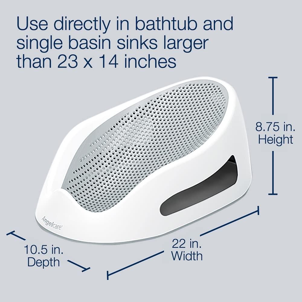 Angelcare Baby Bath Support (Aqua) | Ideal For Babies Less Than 6 Months Old,