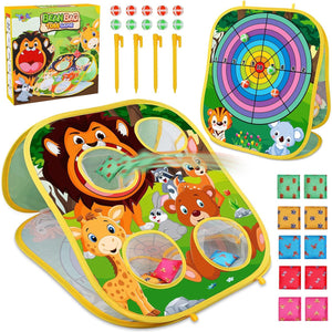 Animal Bean Bag Toss Game Toy for Kids Ages 3 to 6 Fun Party Game Outdoor Gift for Boys and Girls