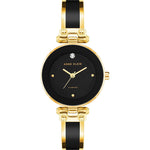 Anne Klein Women's Genuine Diamond Dial Bangle Watch,Does not Apply