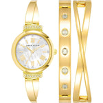 Anne Klein Women's Premium Crystal Accented Bangle Watch Set, AK/2245,Does not Apply
