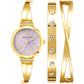 Anne Klein Women's Premium Crystal Accented Bangle Watch Set, AK/2245,Does not Apply