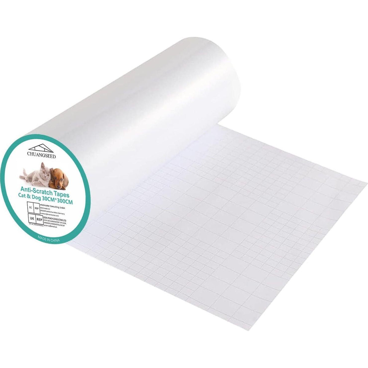 Anti Cat Scratch Furniture Protector, 118 X 12 , Couch Protector For Cats,Cat Couch Protector, Single Side Furniture Protectors From Cats, Couch Cat Scratch Protector 30 Twist Pins +1 Scraper,