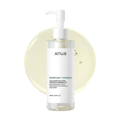 ANUA Anua Heartleaf Pore Control Cleansing Oil, Oil Cleanser For Face, Makeup Blackhead Remover, Korean Skin Care 6.76 Fl Oz(200ml) (original)