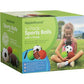 Appleround Sports Ball Set for Toddlers Includes 4 Balls with Pump Soccer Football and Playground Balls