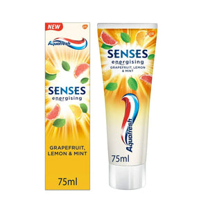 Aquafresh Senses Energising Grapefruit, Lemon & Mint Toothpaste 75ml,5054563088895