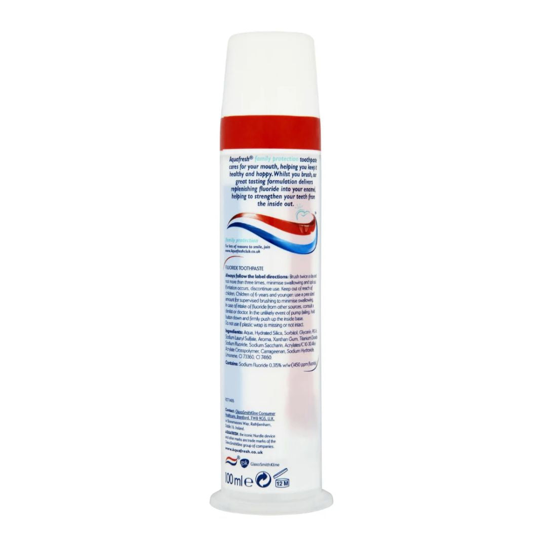 Aquafresh Family Protection Fresh & Minty Toothpaste 100ml,5000347027147