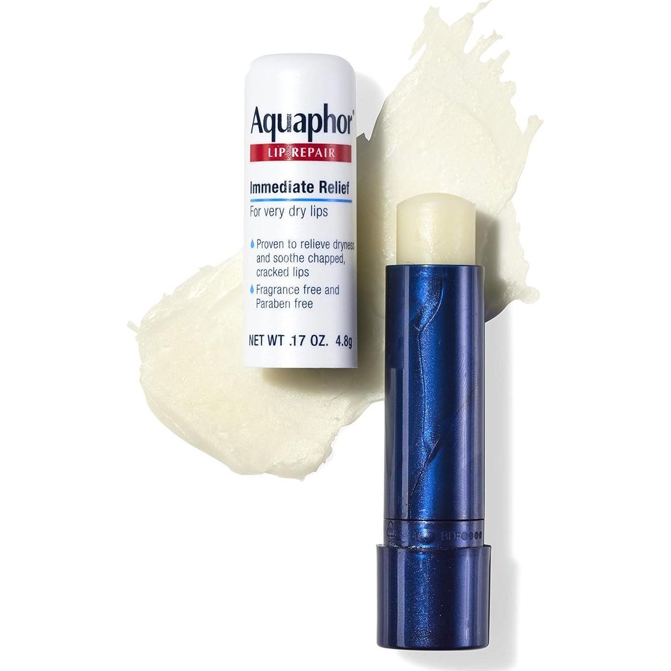 Aquaphor Lip Repair Stick - Soothes Dry Chapped Lips - 0.17 Ounce (Pack Of 4),