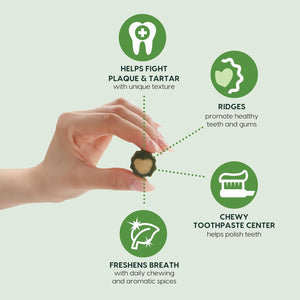 Ark Naturals Brushless Toothpaste Chews 12 oz Small Breeds Freshens Breath Unique Texture Reduces Plaque and Tartar