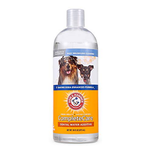 Arm and Hammer Dental Water Additive for Dogs Flavorless Mouth Rinse for Bad Breath 16 oz Bottle