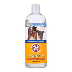 Arm and Hammer Dental Water Additive for Dogs Flavorless Mouth Rinse for Bad Breath 16 oz Bottle