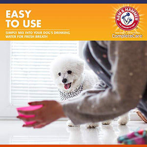 Arm and Hammer Dental Water Additive for Dogs Flavorless Mouth Rinse for Bad Breath 16 oz Bottle