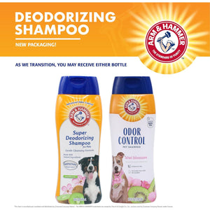 Arm and Hammer Dog Deodorizing Shampoo 20 oz Kiwi Blossom Scent Moisturizing Wash for Odor Control