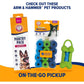 Arm and Hammer Pooper Scooper with Swivel Bin and Rake Includes 2 Scented Waste Bags Black