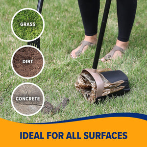 Arm and Hammer Pooper Scooper with Swivel Bin and Rake Includes 2 Scented Waste Bags Black