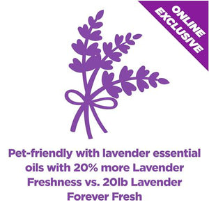 Arm and Hammer Forever Fresh Lavender Cat Litter for Multi Cats 18 lb Clumping with Essential Oils