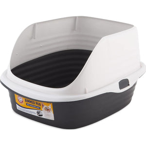 Arm and Hammer High Sided Cat Litter Box with Microban Protection Made in USA