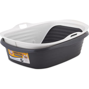 Arm and Hammer High Sided Cat Litter Box with Microban Protection Made in USA