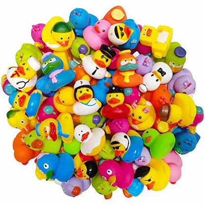 Arttyma Rubber Ducks 30-Pack, Bulk Assorted Duckies for Bath, Jeep Ducking, Party Favors, Floaters for Kids