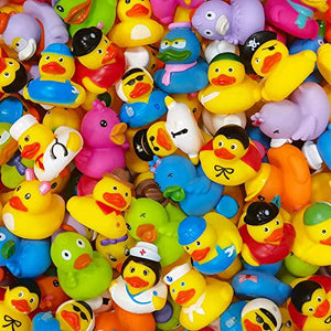 Arttyma Rubber Ducks 30-Pack, Bulk Assorted Duckies for Bath, Jeep Ducking, Party Favors, Floaters for Kids
