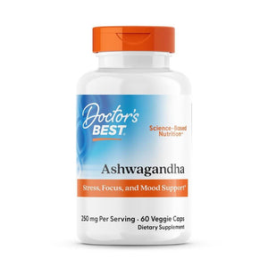 Doctor's Best Ashwagandha 250mg 60 Veg Capsules